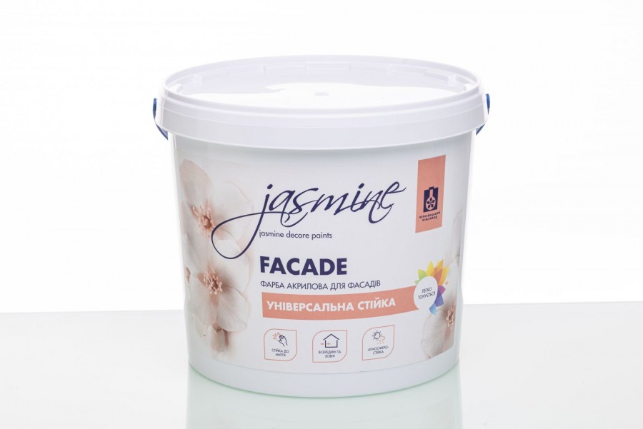 Емаль акрилова водорозчинна фасадна, ТДВ Чернівецький хімзавод, біла, 12 кг